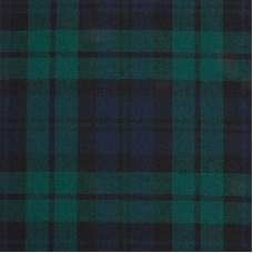 Reiver Light Weight Tartan Fabric - Black Watch Modern